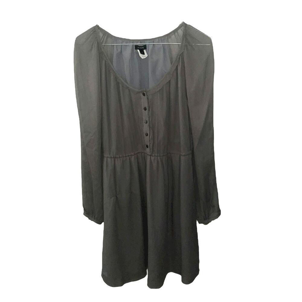 J. Crew Sz 2 Dress gauzy gray EUC
